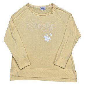 Wrangler Brand Women’s XL Yellow Ultra Soft Long Sleeve Western Shirt